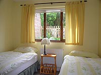 The twin room at Bluebell Cottage